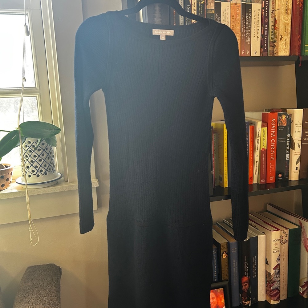 Banana Republic Navy Blue Sweater Dress Size XP
